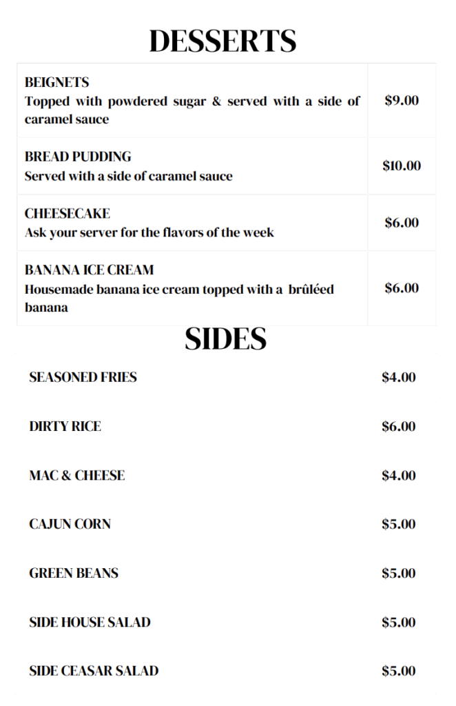 desserts